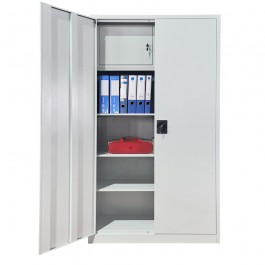 Fiset metalic Eco, caseta siguranta si 3 polite, 90x40x180cm